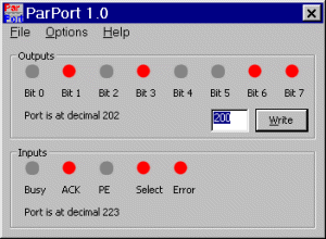 Screenshot ParPort 1.0