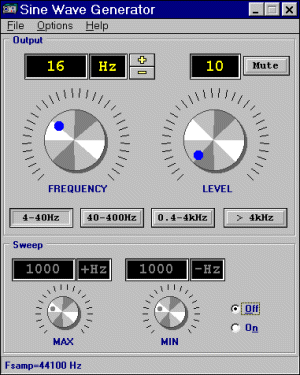 Sine Wave Generator 3.0 Screenshot Sine Wave Generator 3.0