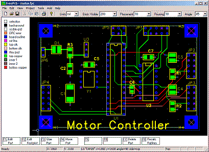 Screenshot FreePCB